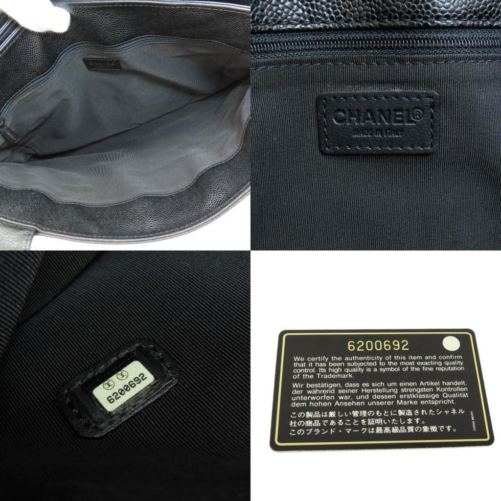 CHANEL Cocomark Tote Bag Caviar Skin Women's