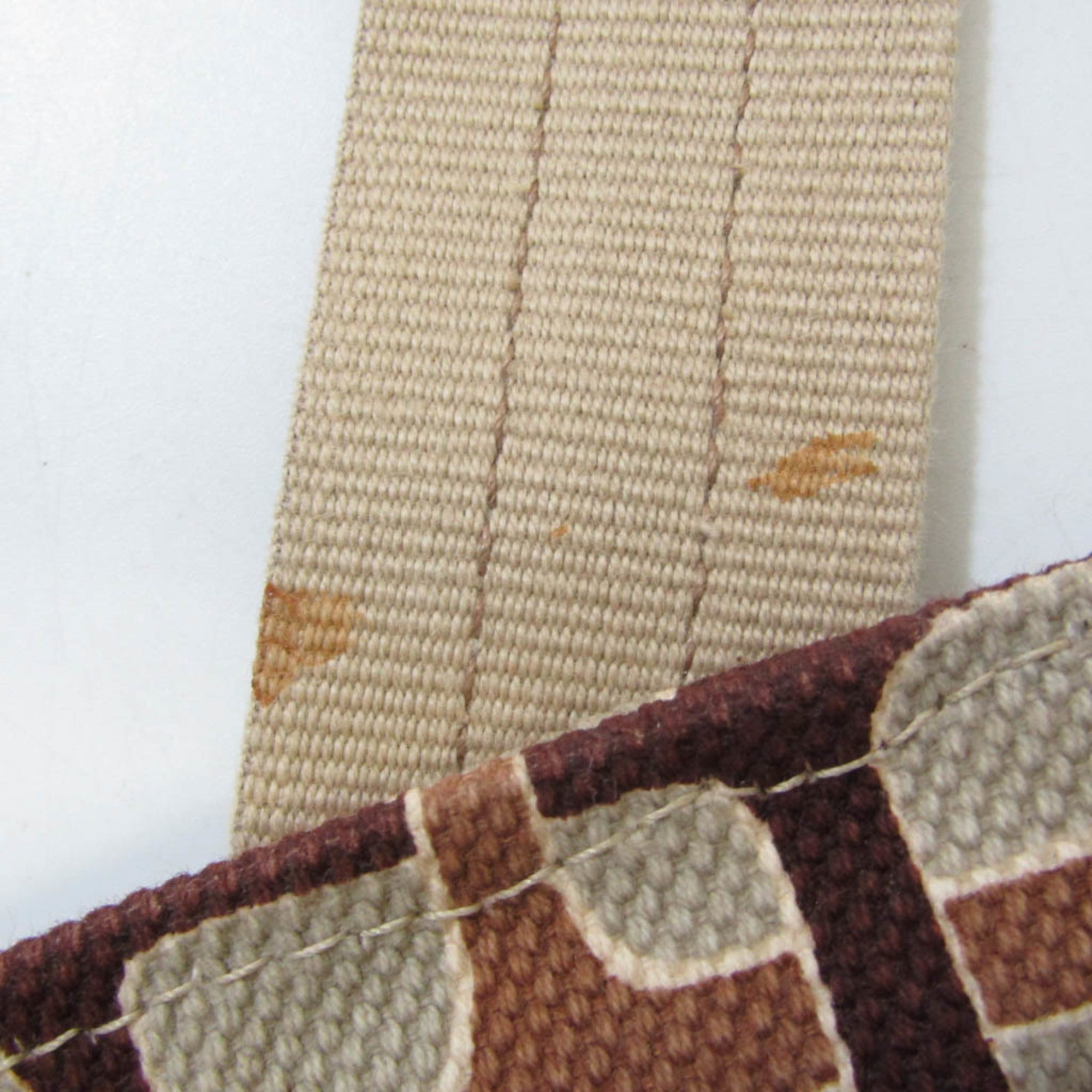 PRADA Men's Canvas,Leather Shoulder Bag,Tote Bag Light Brown