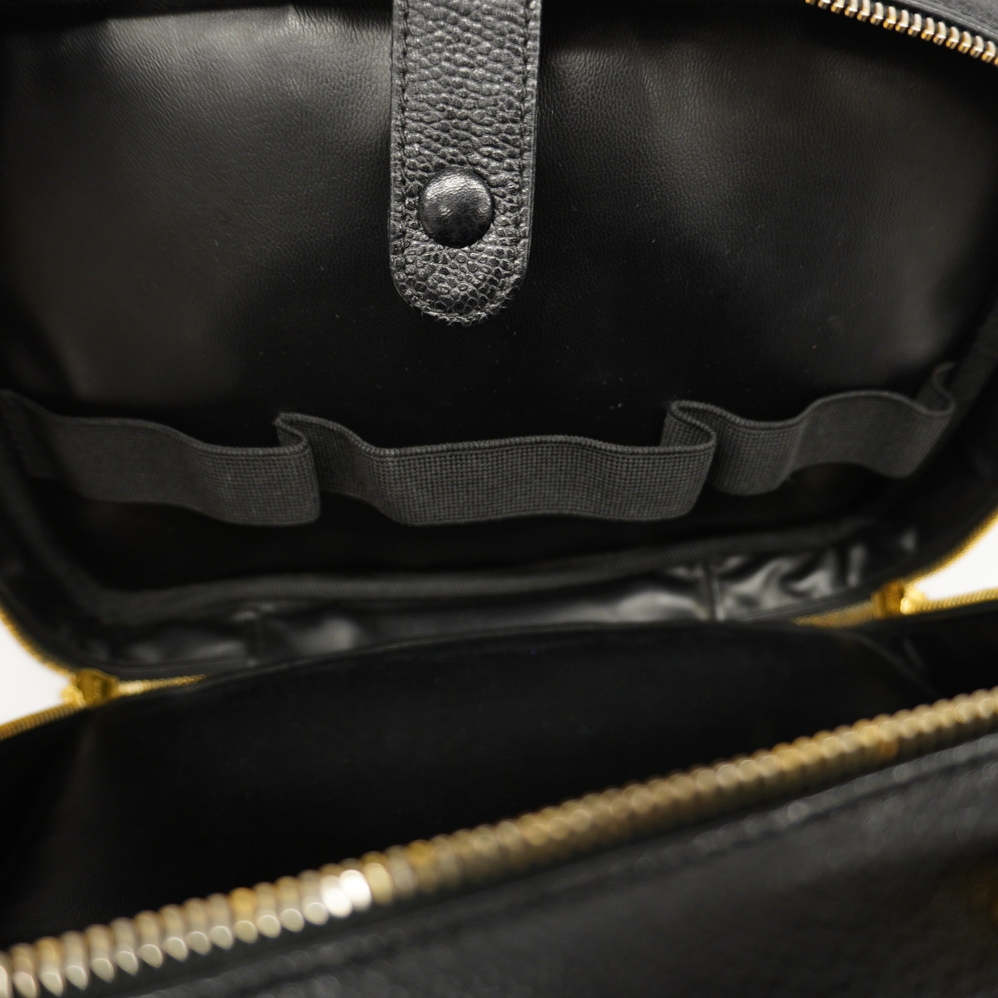 CHANELAuth  2WAY Bag Women's Caviar Leather Handbag,Shoulder Bag Black