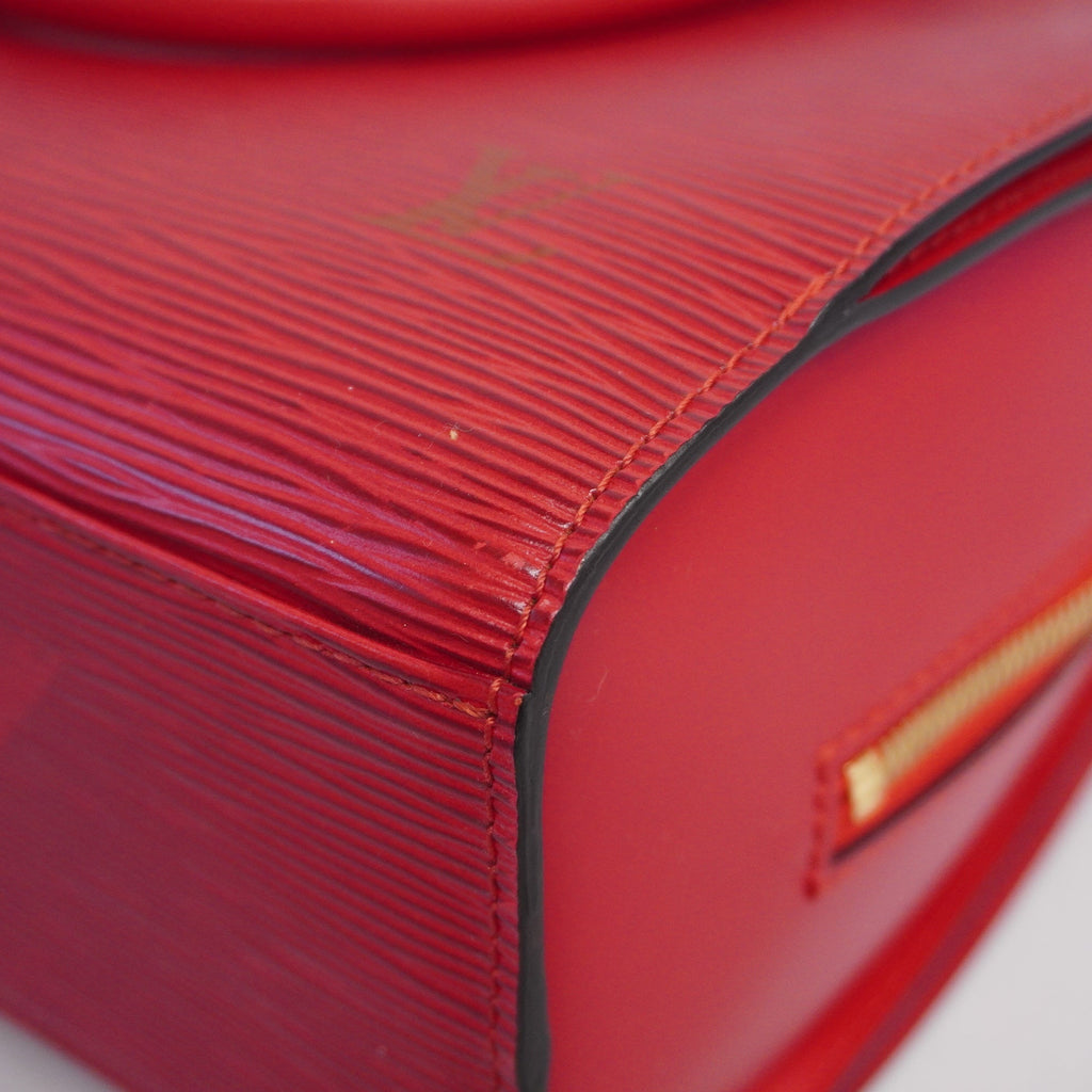 LOUIS VUITTONAuth  Epi Pont Neuf M52057 Women's Handbag Castilian Red