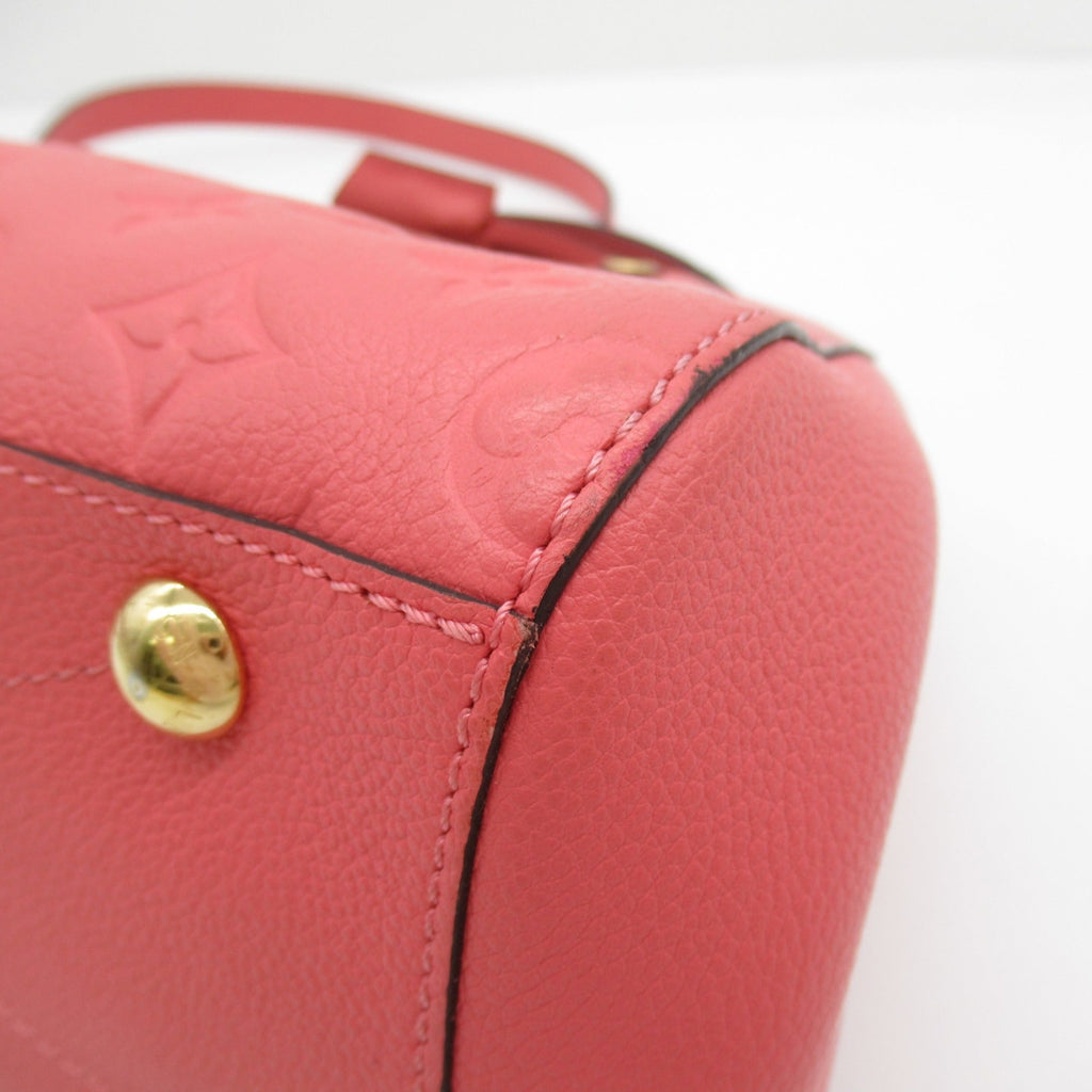 LOUIS VUITTON Montagne BB Shoulder Bag Pink Blossom Monogram empreinte leather M42295