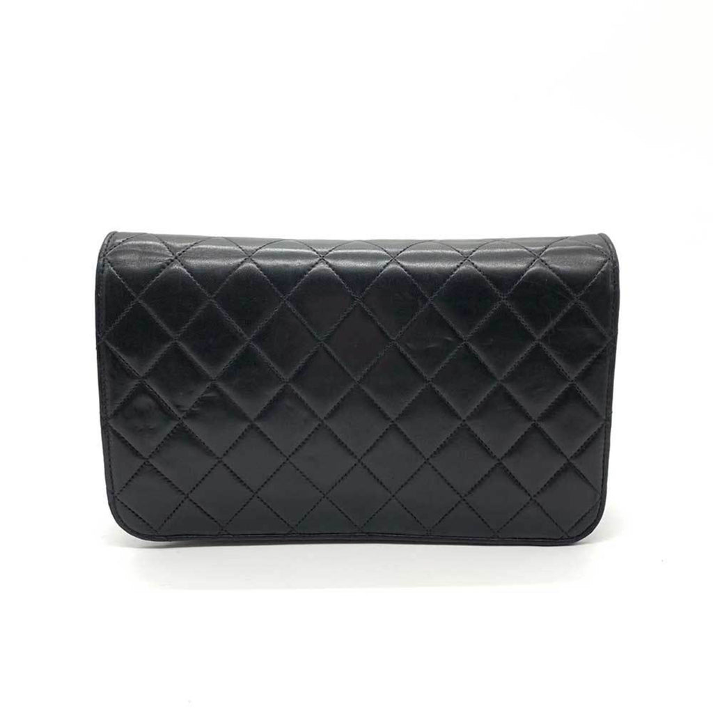 CHANEL Bag Matelasse 23 Single Chain Shoulder Black Full Flap Push Lock Coco Mark Ladies Lambskin Leather A03568