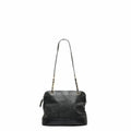 CHANEL Triple Coco Mark Chain Shoulder Bag Black Caviar Skin Women's