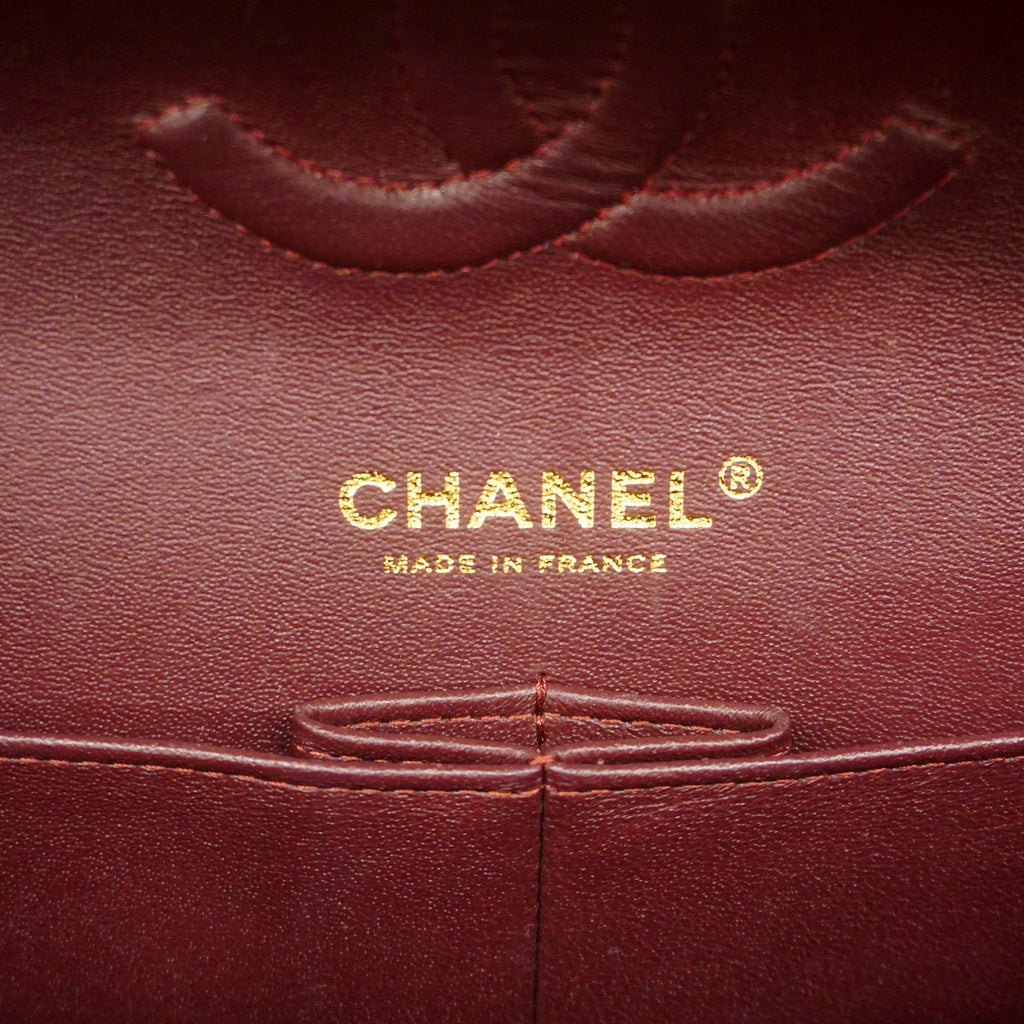 CHANEL  Big Matelasse W Flap W Chain Women's Caviar Leather Shoulder Bag