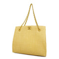 CHANEL[3cc2368]   Handbag Chain Shoulder Straw Beige Gold metal