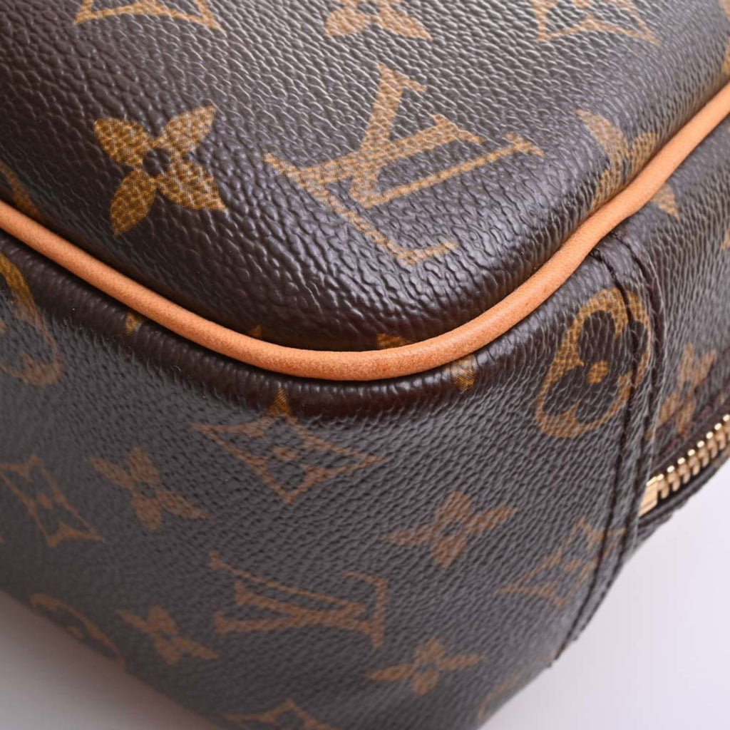 LOUIS VUITTON Monogram True Bill Handbag M42228 Brown Women's