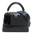 LOUIS VUITTON CapucineBB2way Shoulder Bag Black enamel Taurillon Clemence leather/snake M59269