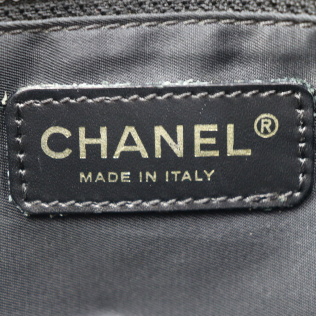 CHANEL new travel line waist bag A29346 canvas black gold metal fittings