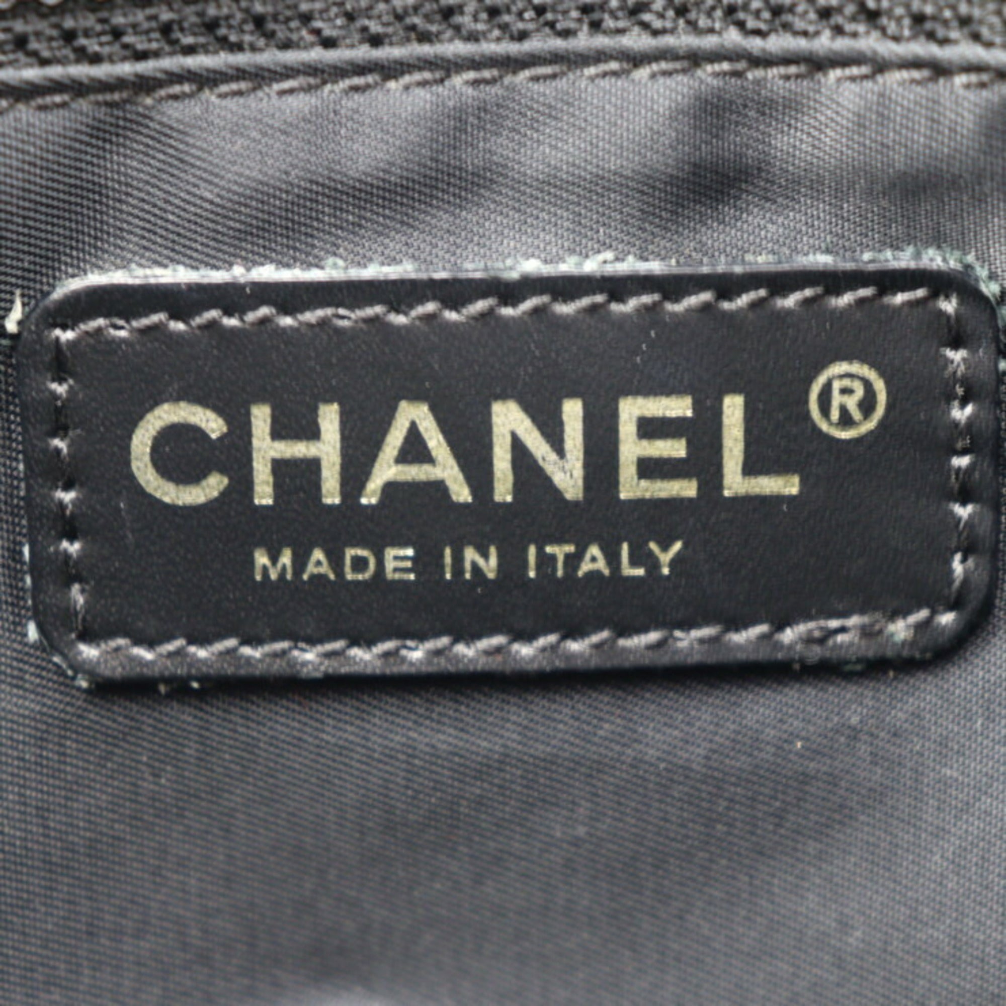 CHANEL new travel line waist bag A29346 canvas black gold metal fittings