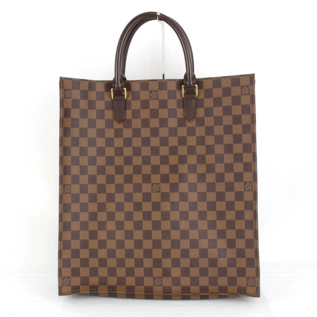 LOUIS VUITTON Damier Sac Pla N51140 Handbag PVC Coated Canvas Ebene Women's