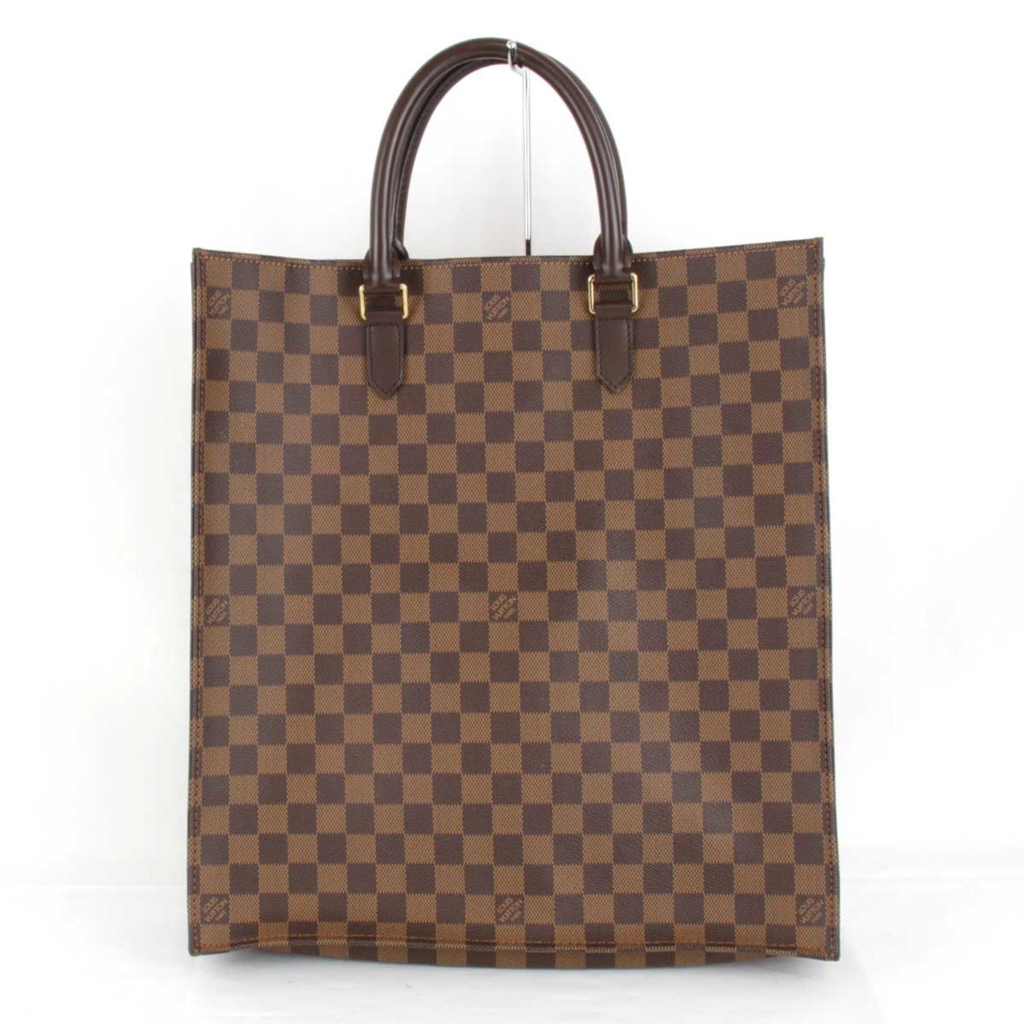 LOUIS VUITTON Damier Sac Pla N51140 Handbag PVC Coated Canvas Ebene Women's