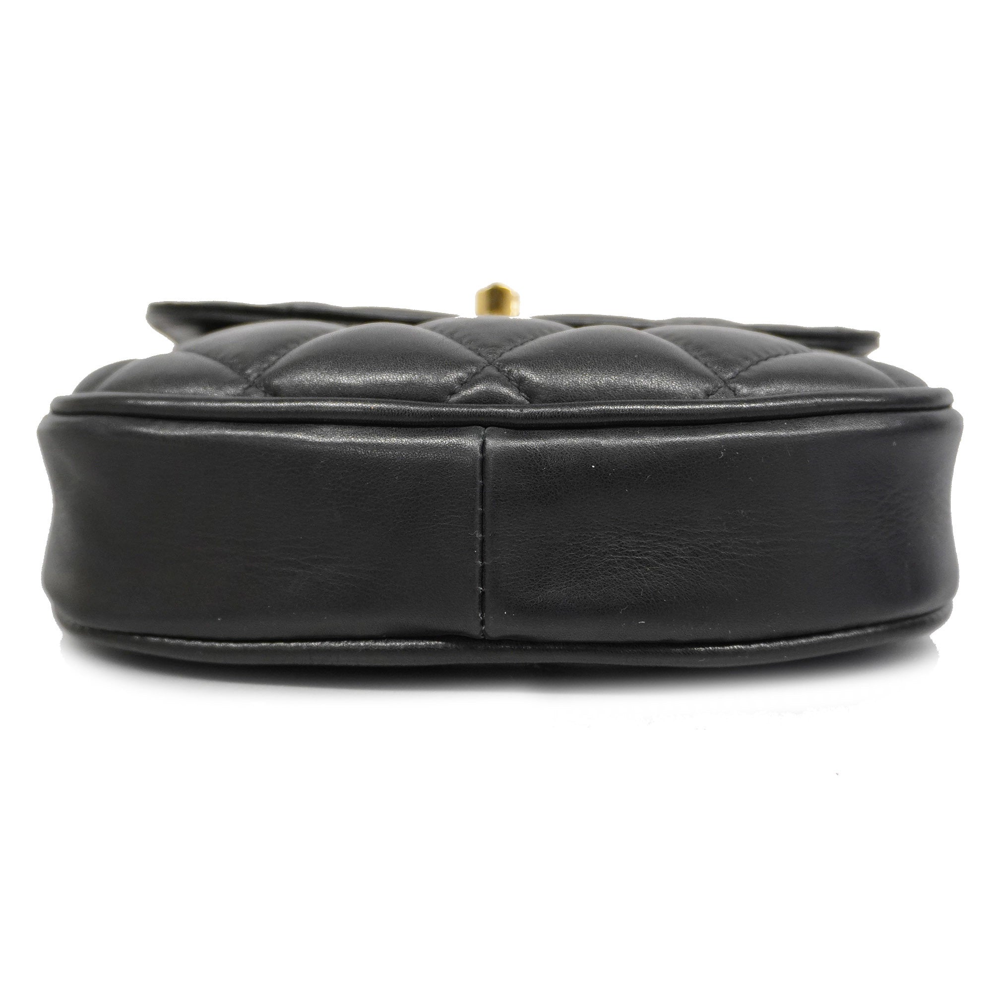 CHANEL[3bd5060]   handbag Matelasse lambskin black gold metal