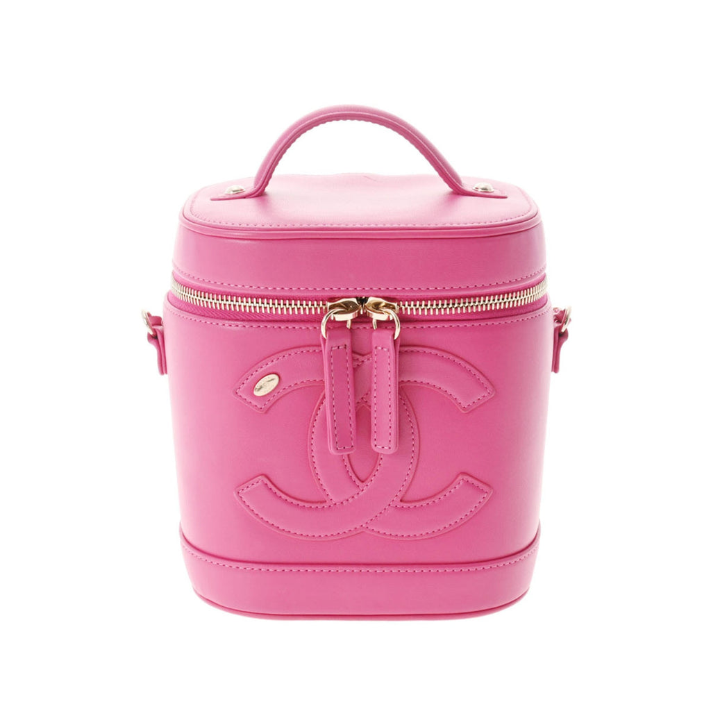 CHANEL Vanity Chain Shoulder Pink AS0323 Ladies Lambskin Bag
