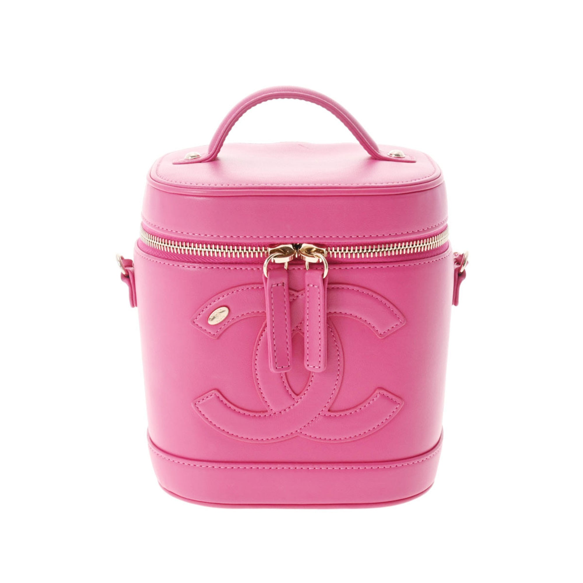 CHANEL Vanity Chain Shoulder Pink AS0323 Ladies Lambskin Bag