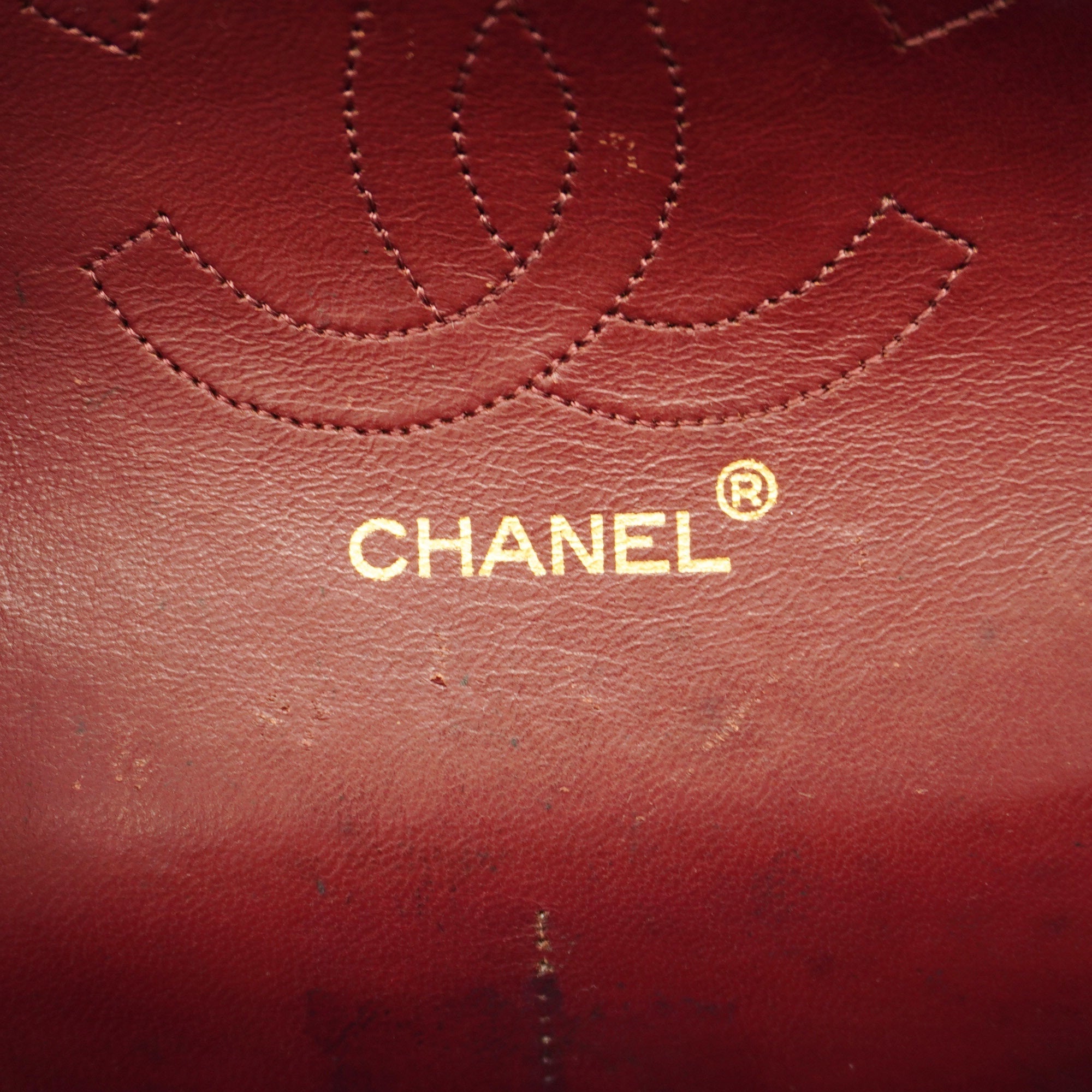 CHANELAuth  Matelasse W Flap W Chain Women's Leather Shoulder Bag Black