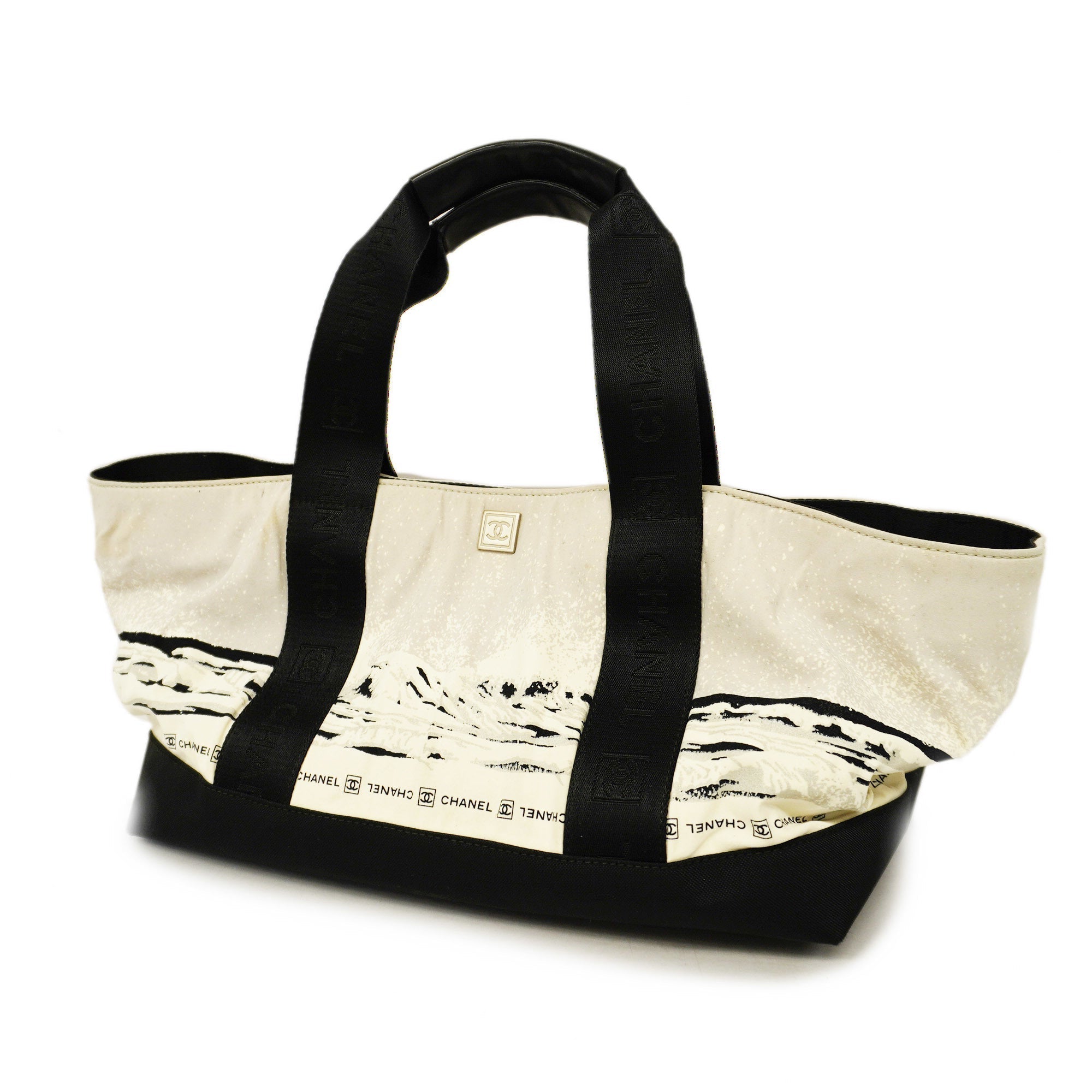 CHANELAuth  Sport Tote Bag Nylon Tote Bag Black,Gray
