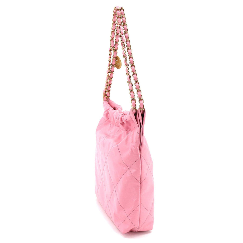 CHANELShoulder Bag with the  22 Small chain shoulder bag leather pink AS3260 porch