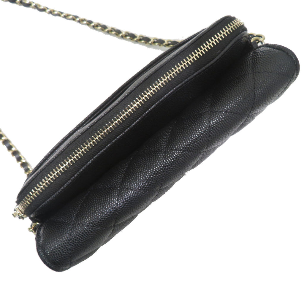 CHANEL Chain AP2096 Shoulder Bag Black SG Hardware Caviar Skin Ladies