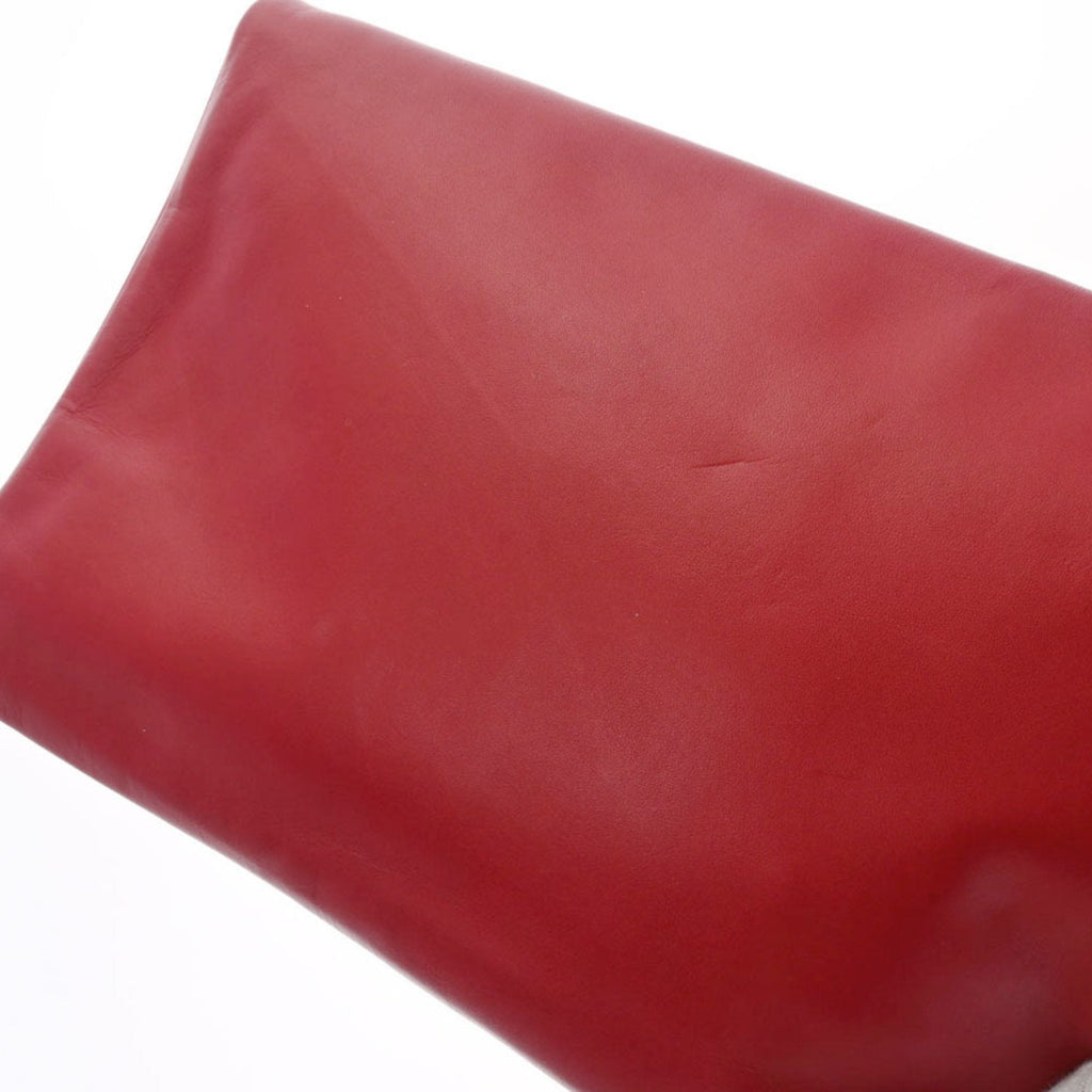 SAINT LAURENT Red 328193 Women's Calf Clutch Bag