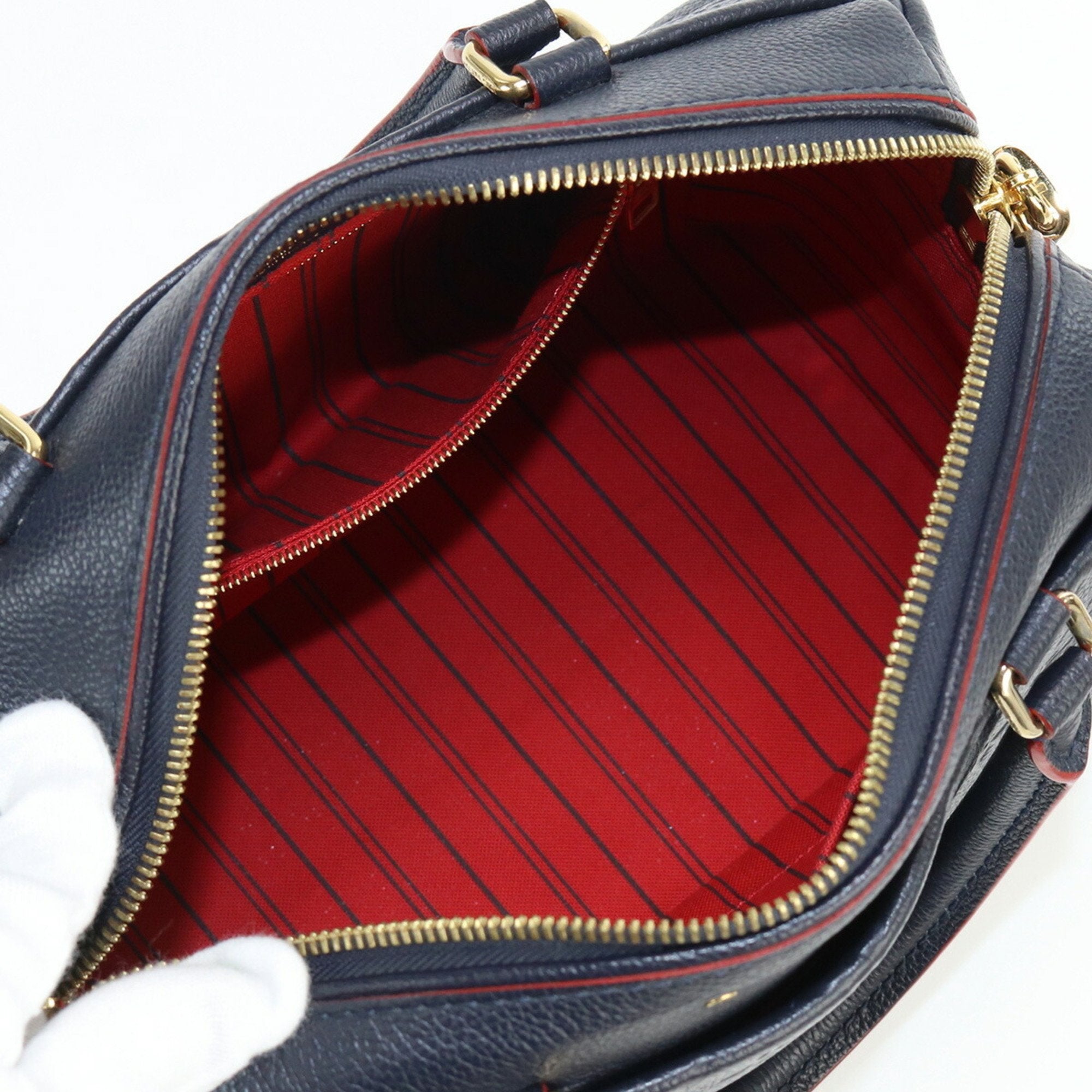 LOUIS VUITTON Speedy Bandouliere 25 Empreinte M40762 Handbag Leather Women's