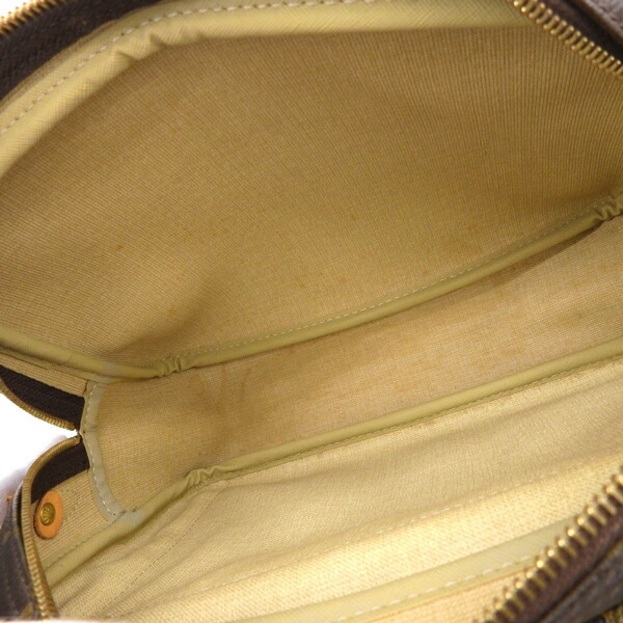 LOUIS VUITTON Monogram Reporter PM Shoulder Bag M45254 Brown Women's