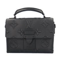 LOUIS VUITTON Ambassador PM Monogram Handbag Leather M58711 Black Men's
