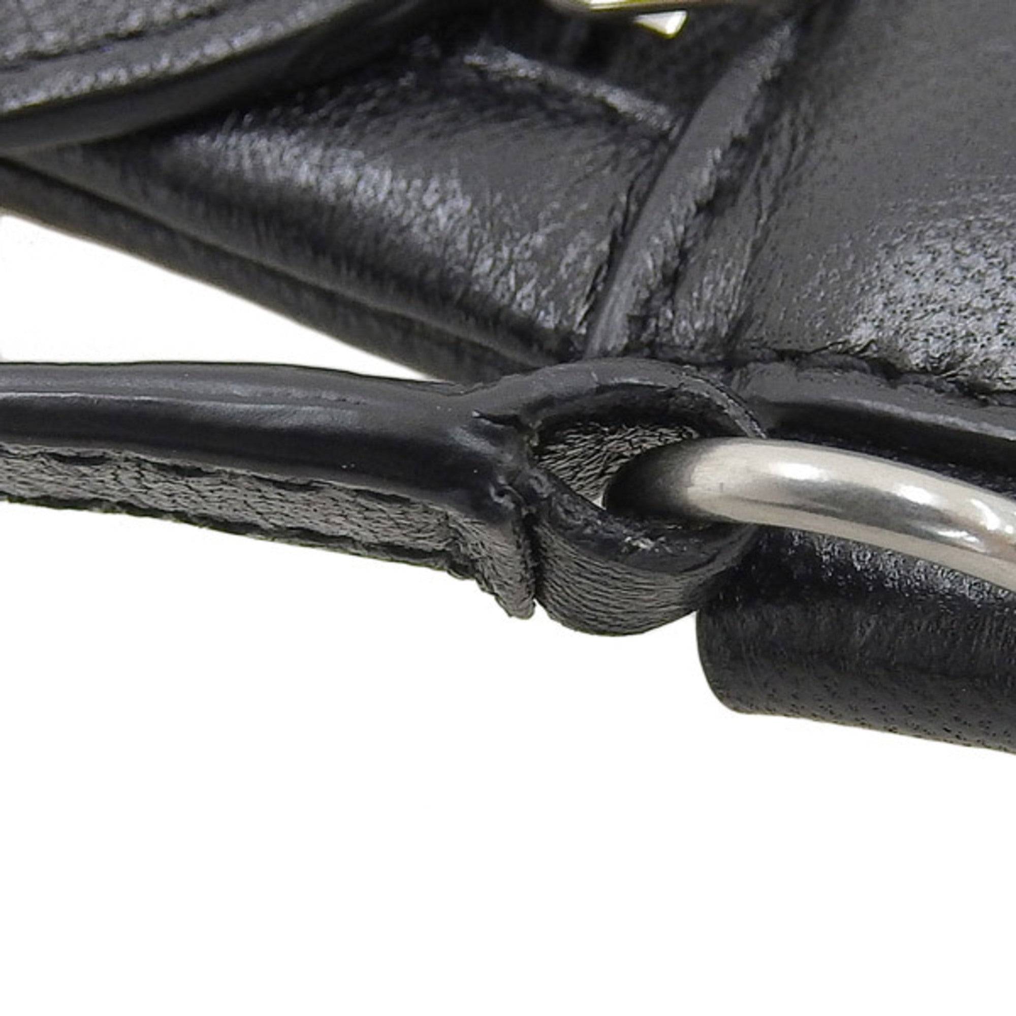 SAINT LAURENT Leather Crossbody Bag Shoulder 581697 Black Men's