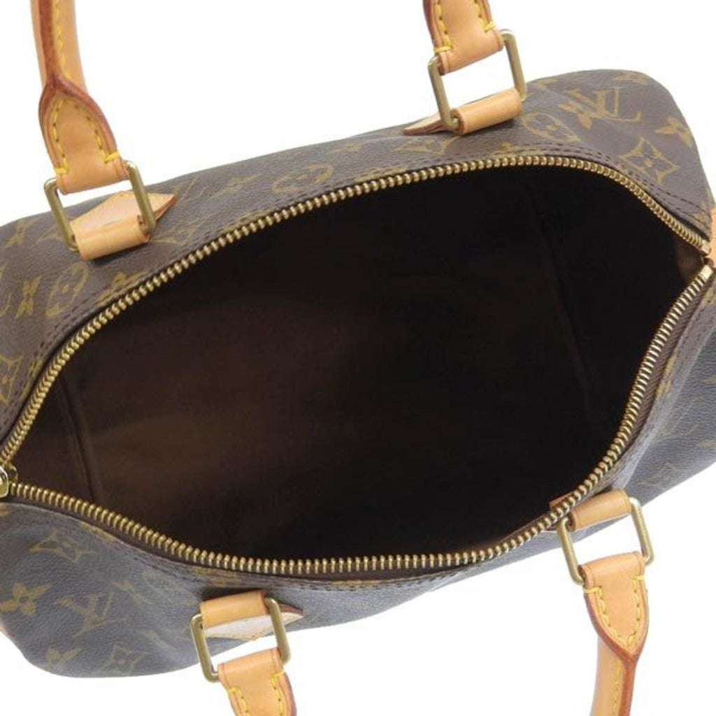 LOUIS VUITTON Monogram Speedy 30 Handbag Mini Boston Bag M41526 Brown Women's
