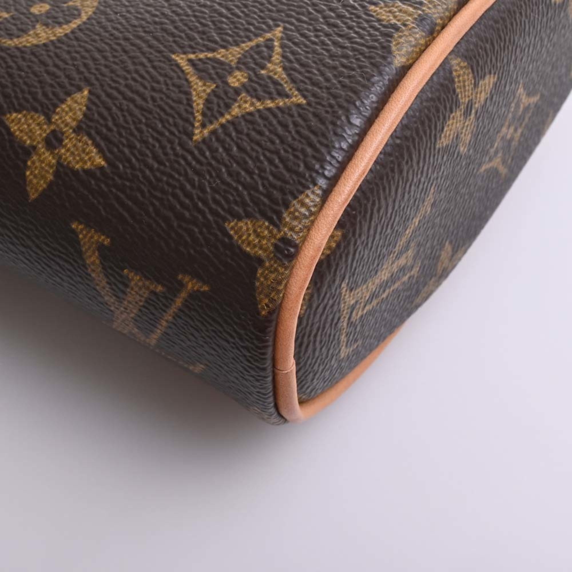 LOUIS VUITTON Monogram Sonatine Handbag M51902 Brown Women's