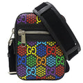 GUCCI bag ladies men's psychedelic shoulder black multicolor 598103