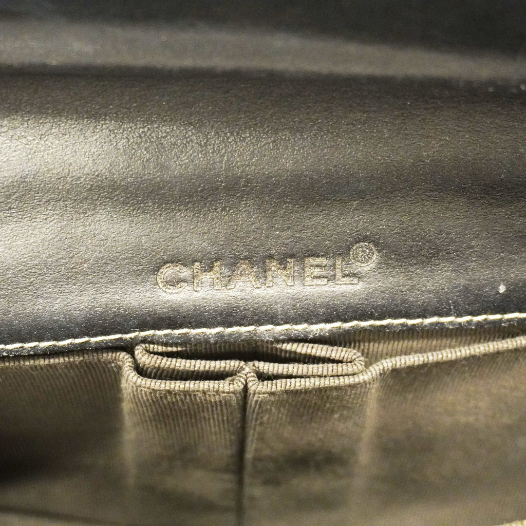 CHANELAuth  Chocolate Bar Chain Shoulder Women's Denim Shoulder Bag Blue