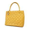CHANEL  Reprint Tote Women's Caviar Leather Tote Bag Beige