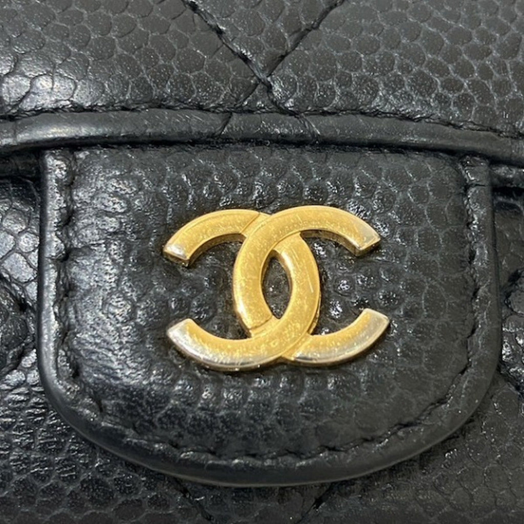 CHANEL Matelasse Caviar Skin Brand Accessories Key Case Women's