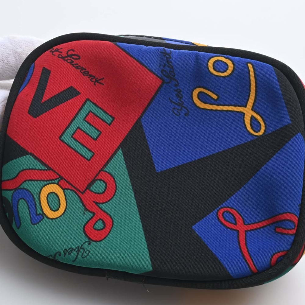 YVES SAINT LAURENT Nylon LOVE Pouch Multicolor Women's