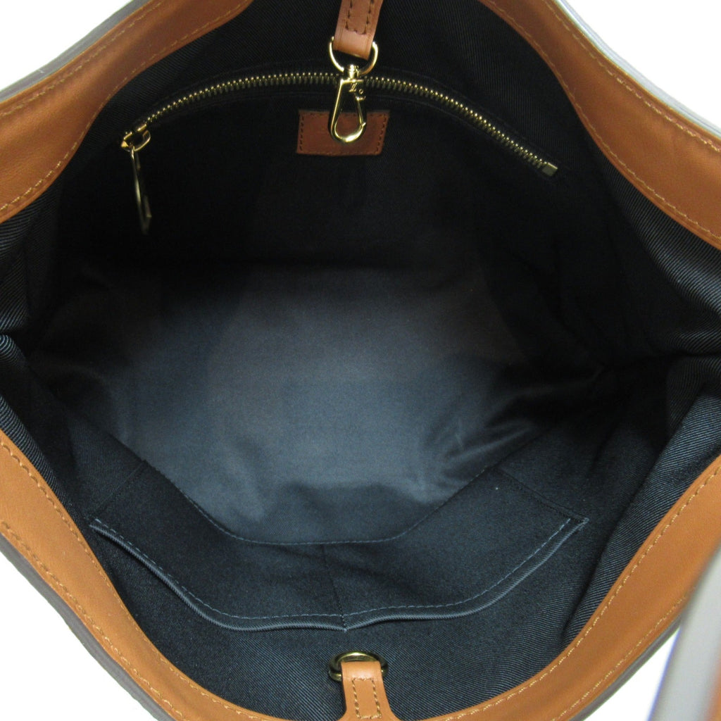 LOUIS VUITTON Hobo Dauphine MM Shoulder Bag Brown Black Monogram Reverse PVC coated canvas M45195