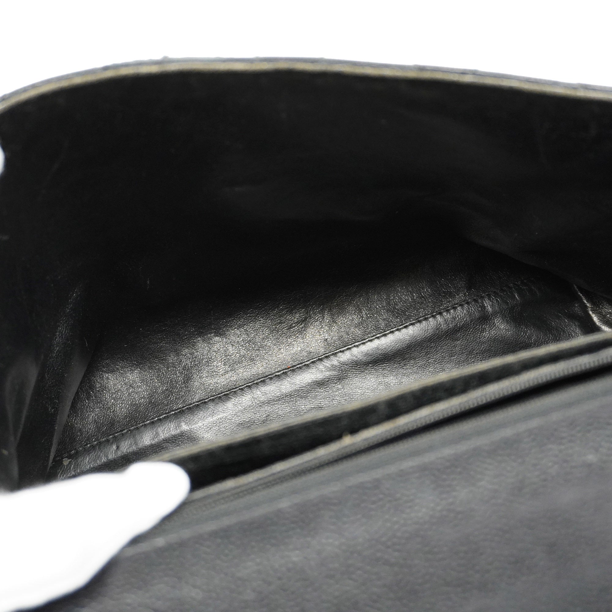 CHANELAuth  Matelasse Handbag Women's Caviar Leather Black