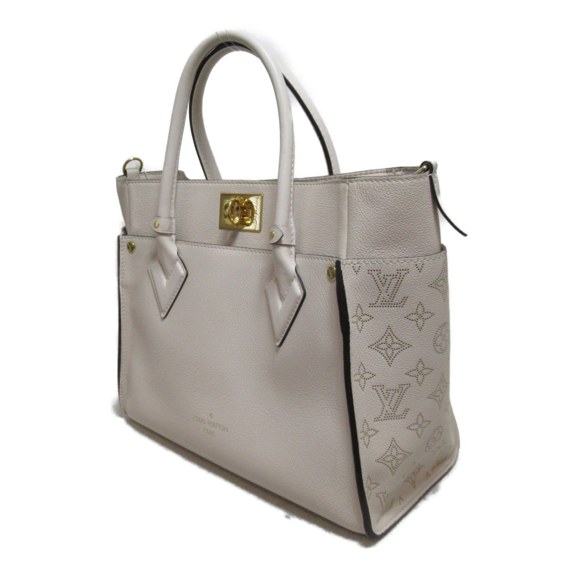 LOUIS VUITTON On My Side MM2wayShoulder Bag Ivory Mahina Calfskin [cowhide] M55802