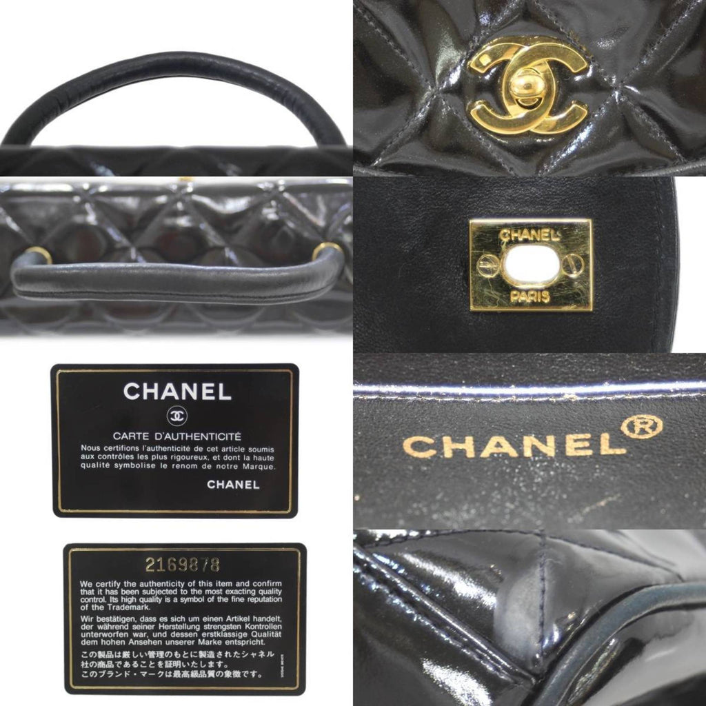 CHANEL handbag enamel black 2169878