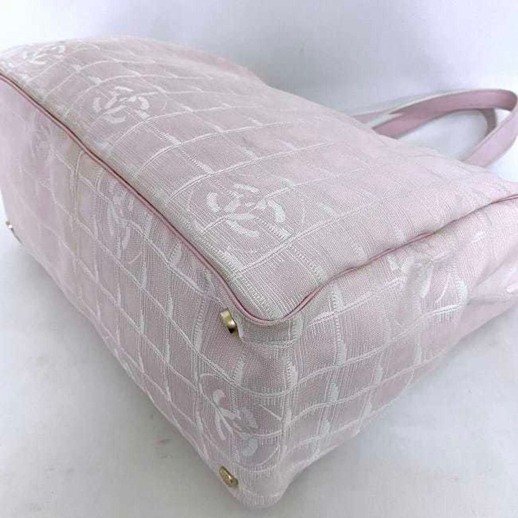 CHANEL MM Pink New Line A15991 Nylon Leather 8216800  Coco Mark Tra Ladies
