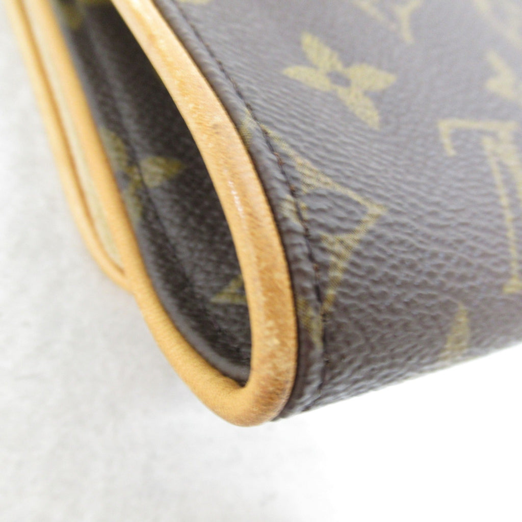 LOUIS VUITTON Pochette Twin GM Shoulder Bag Brown Monogram PVC coated canvas M51852