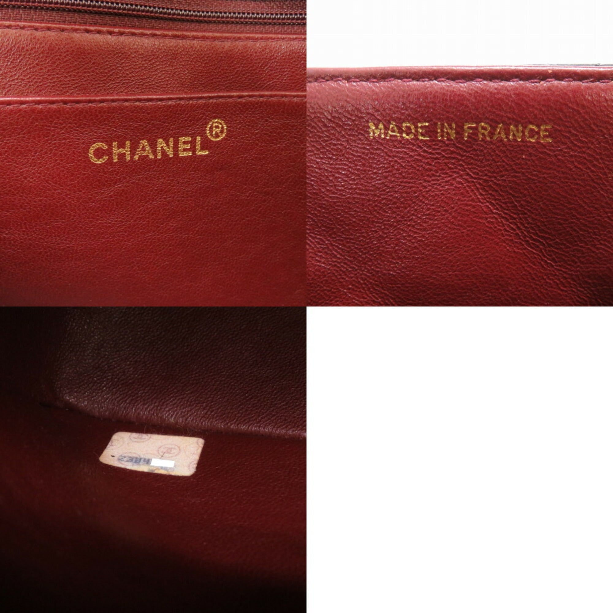 CHANEL Diana Matelasse 25 Lambskin Black Gold Chain Shoulder Bag Coco Mark
