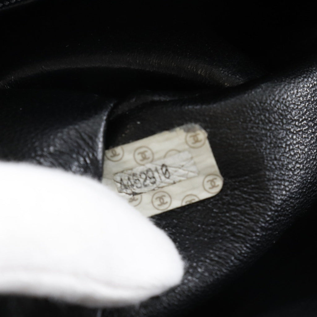CHANEL Coco Mark Matte Caviar Skin Black Women's Tote Bag