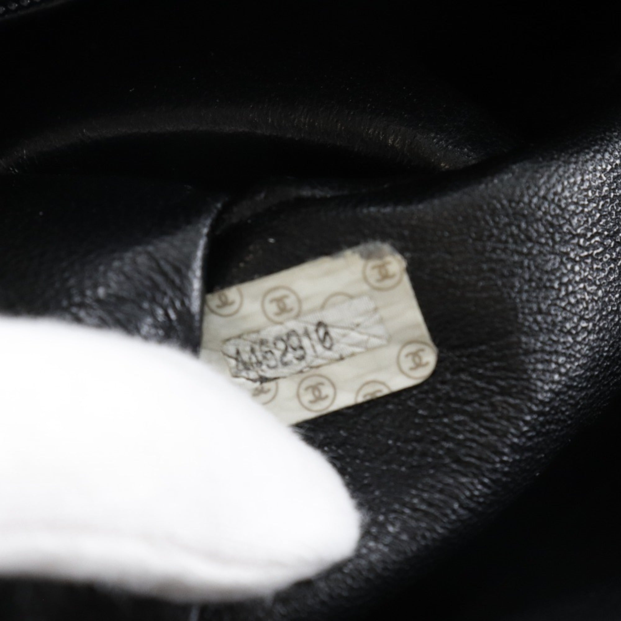 CHANEL Coco Mark Matte Caviar Skin Black Women's Tote Bag