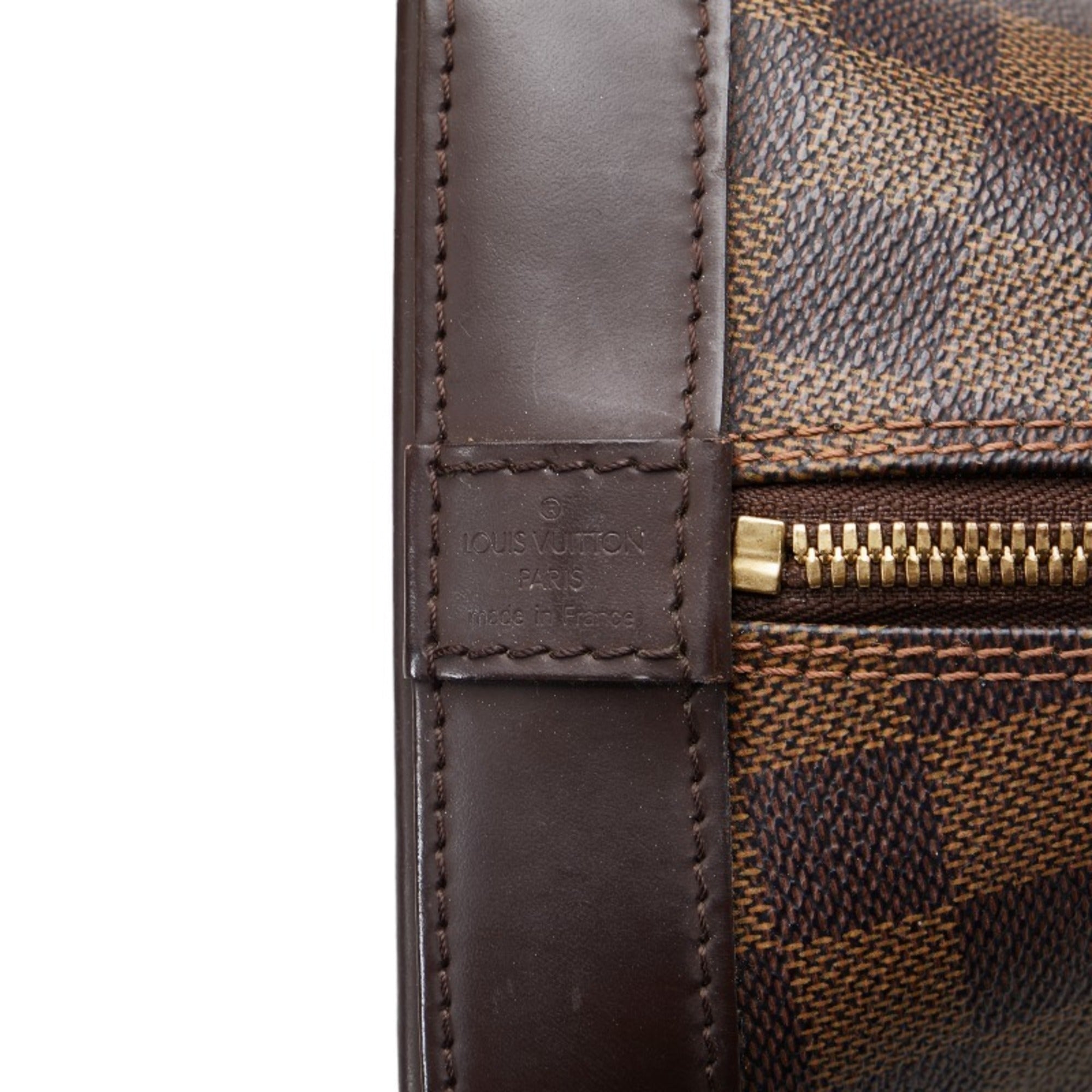 LOUIS VUITTON Damier Alma Handbag N51131 Brown PVC Leather Women's
