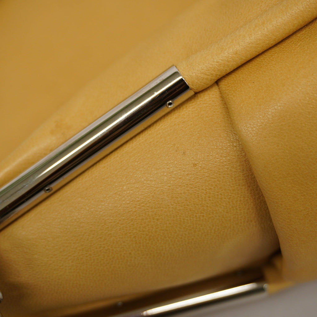 CHANELAuth  Matelasse Chain Shoulder Lambskin Women's Leather Shoulder Bag Beige