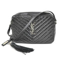 SAINT LAURENT Crossbody Shoulder Bag Leather Black Women's 468537
