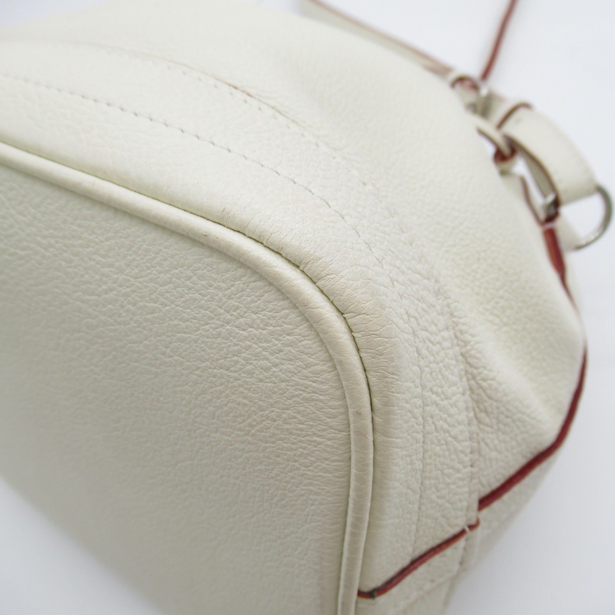 LOUIS VUITTON Noe BB Shoulder Bag White Blanc Suhali leather M42612
