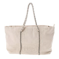 CHANEL luxury line chain bag beige A31574 ladies leather tote