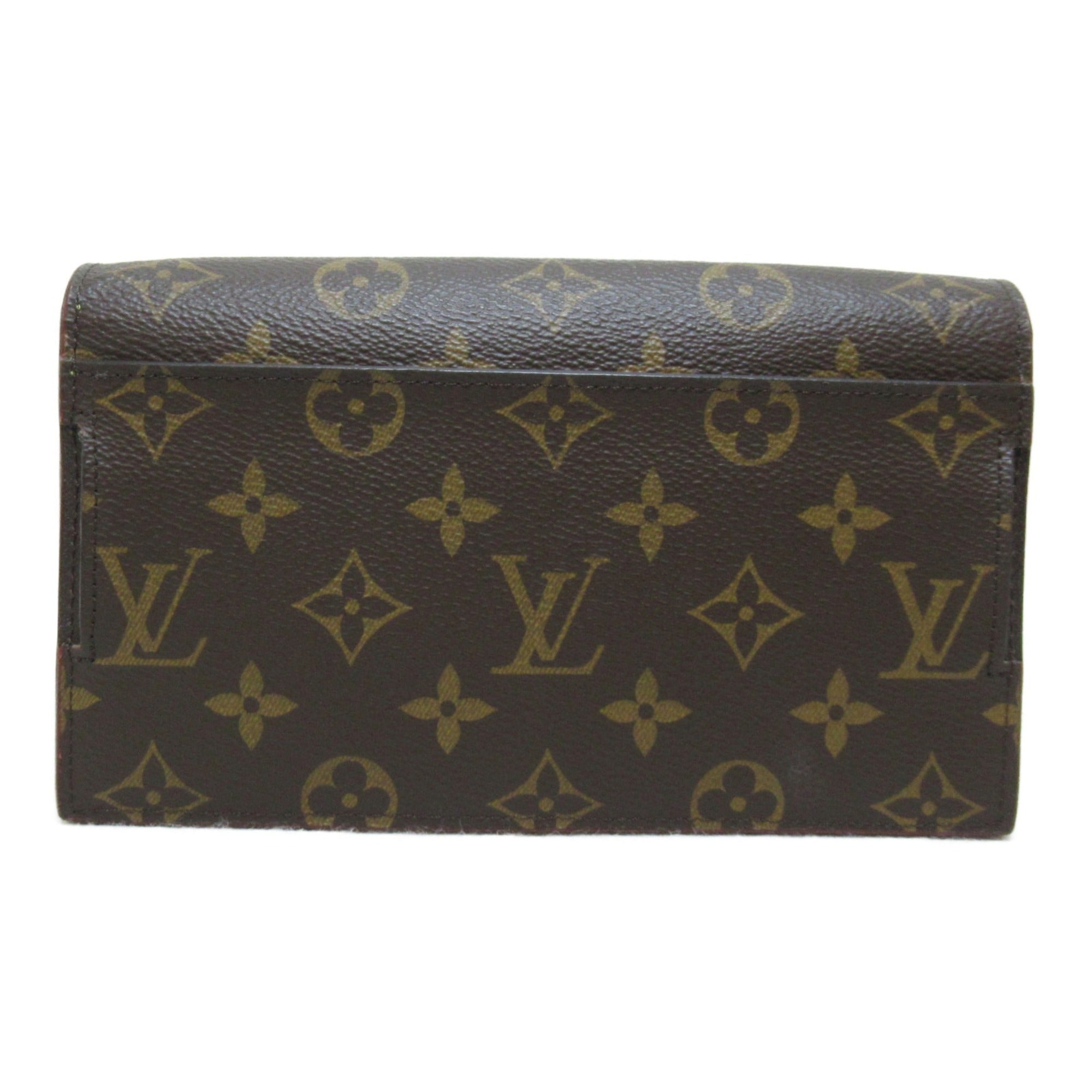 LOUIS VUITTON S lock belt pouch GM waist bag Brown Monogram PVC coated canvas M68550