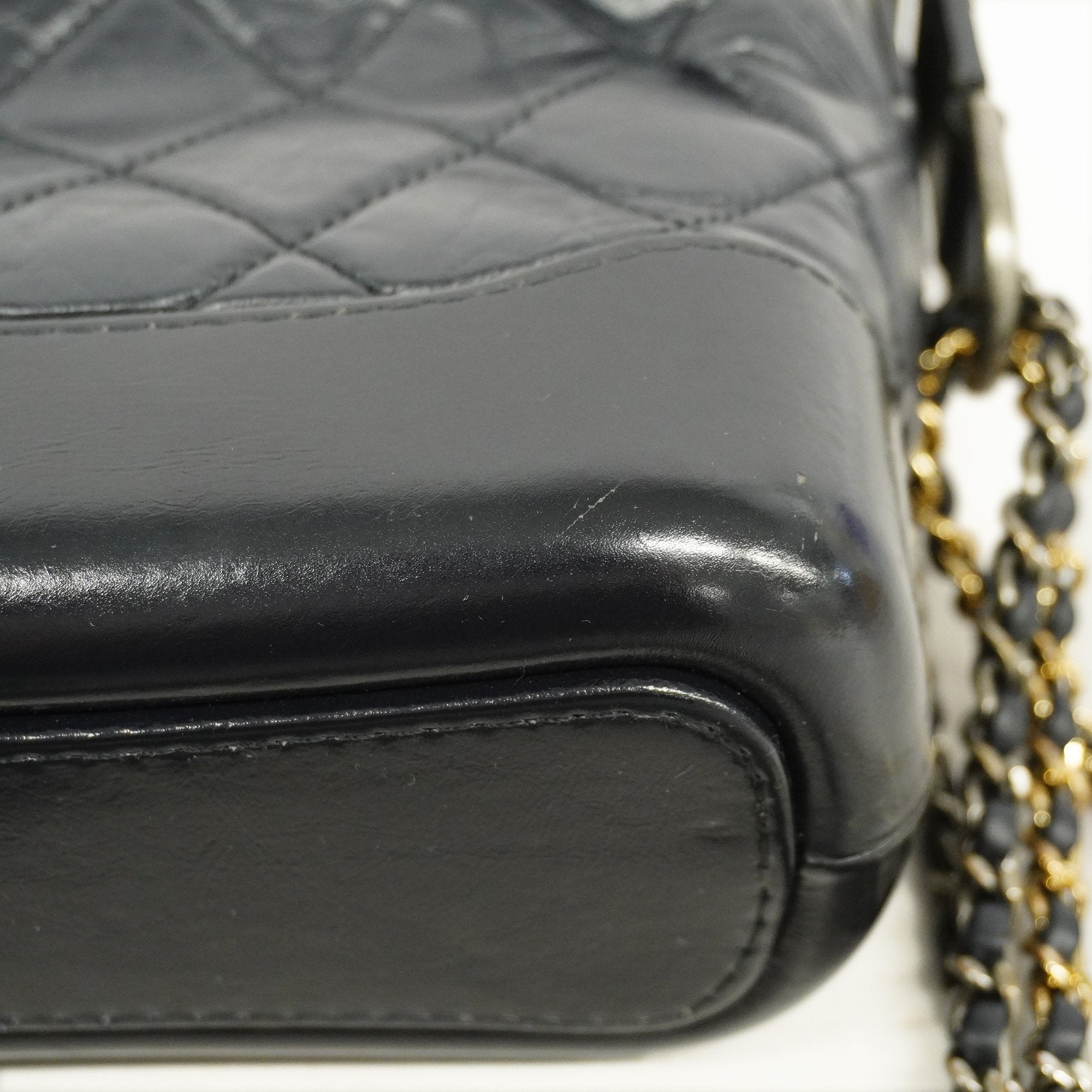 Chanel Gabriel Gabriel De Women's Leather Shoulder Bag Black